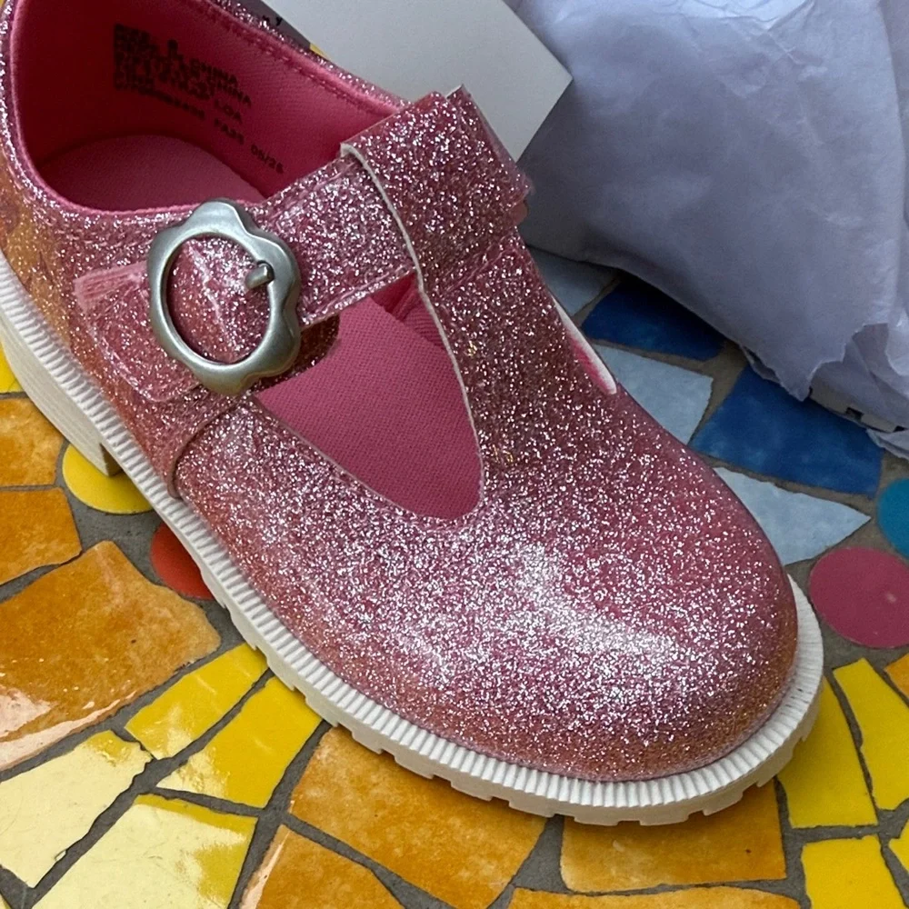New GAP Sparkly Pink/White Kids Dress Shoes